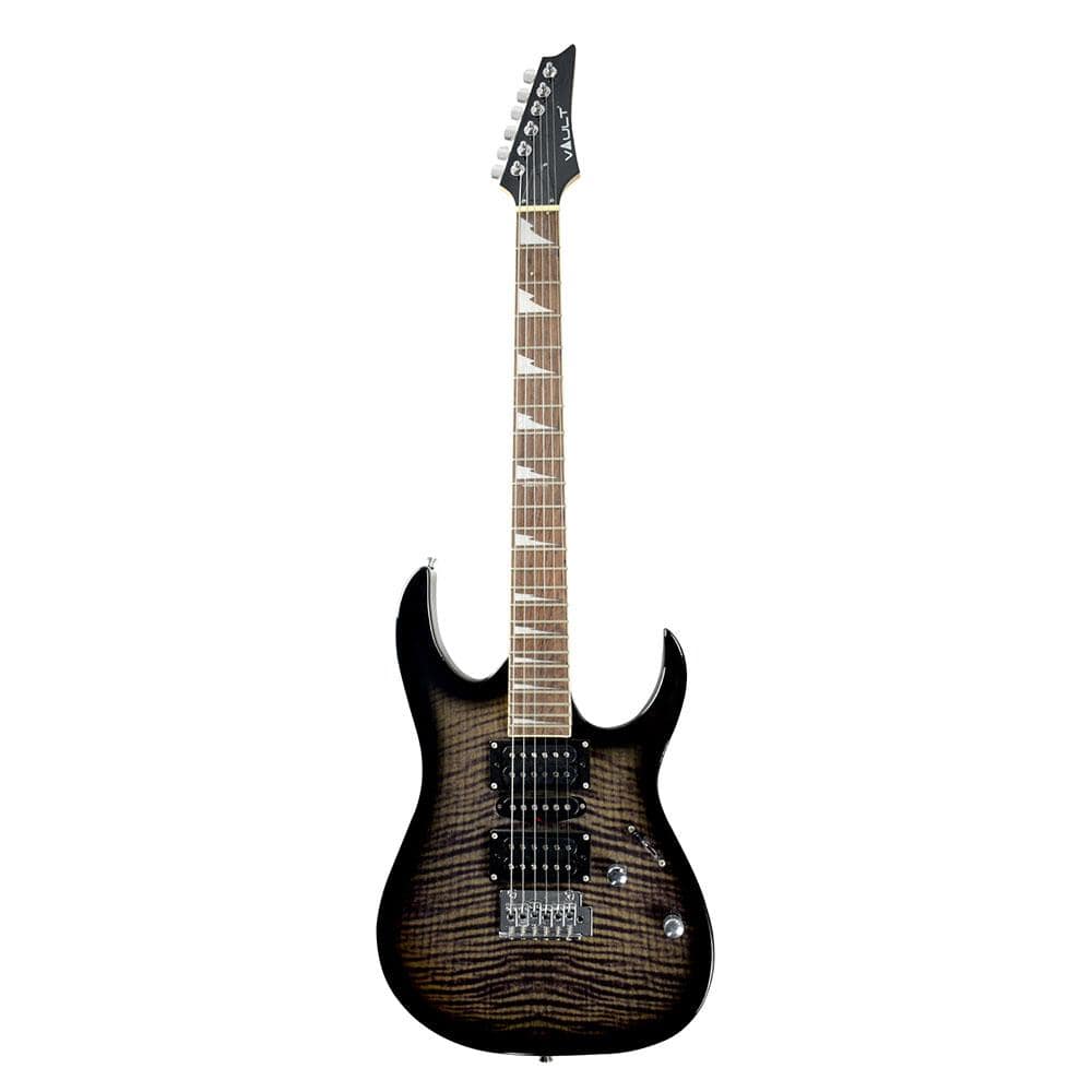 vault electric guitars transparent black / walnut vault rg1 soloist premium electric guitar #color_transparent-black,fretboard_indian-laurel